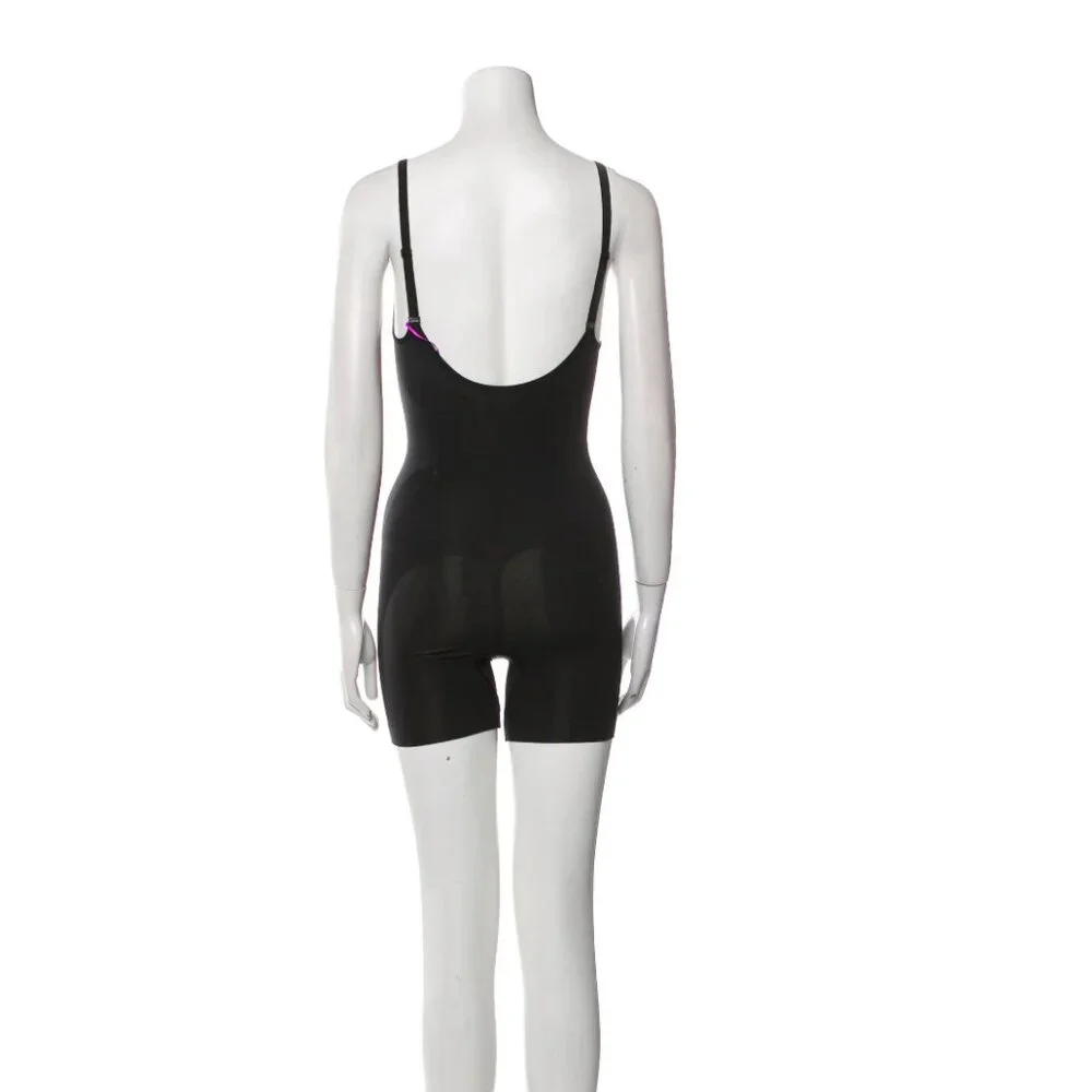 Fendi x Skims Square Neckline Romper Shape-wear Jumpsuit
